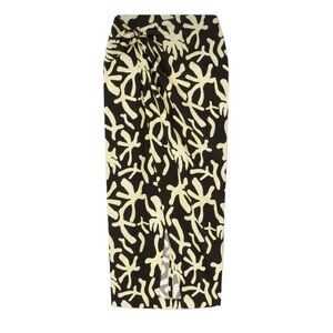NANUSHKA NWT Printed Twist Front ‘Mirela’ Sarong Midi Skirt, Size Small